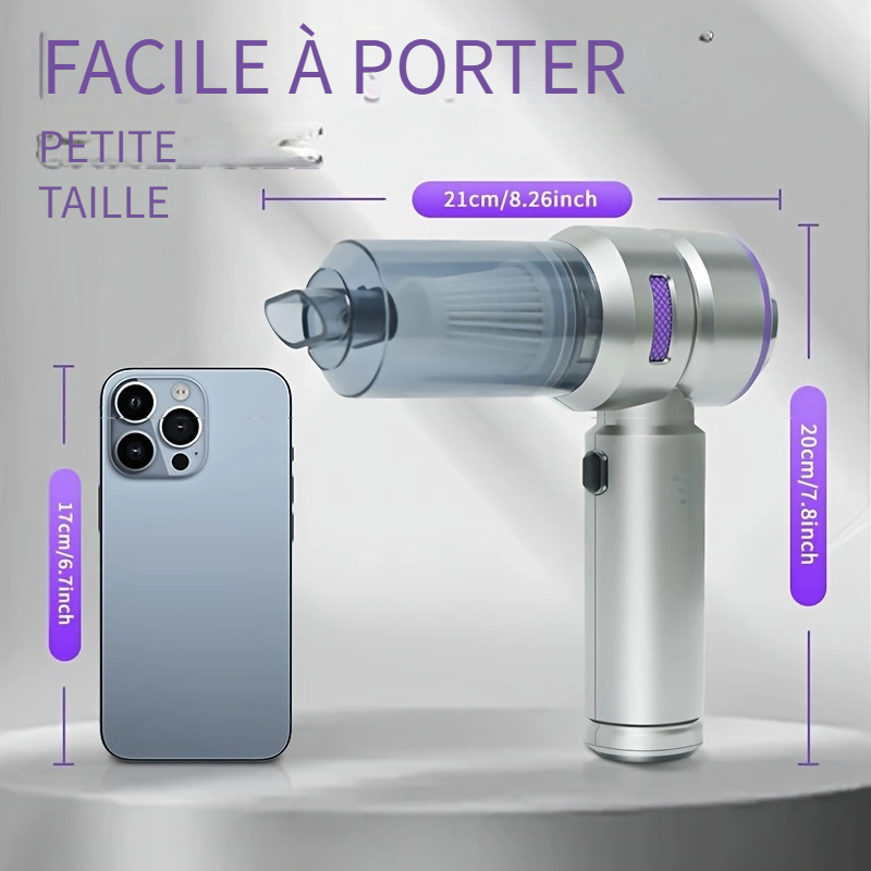 Aspirateur puissant sans balai de 16 000 Pa de 100 watts – Image 3