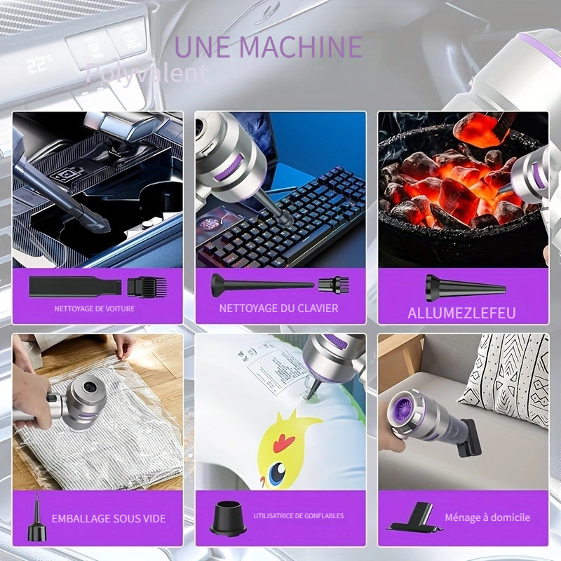 Aspirateur puissant sans balai de 16 000 Pa de 100 watts – Image 9