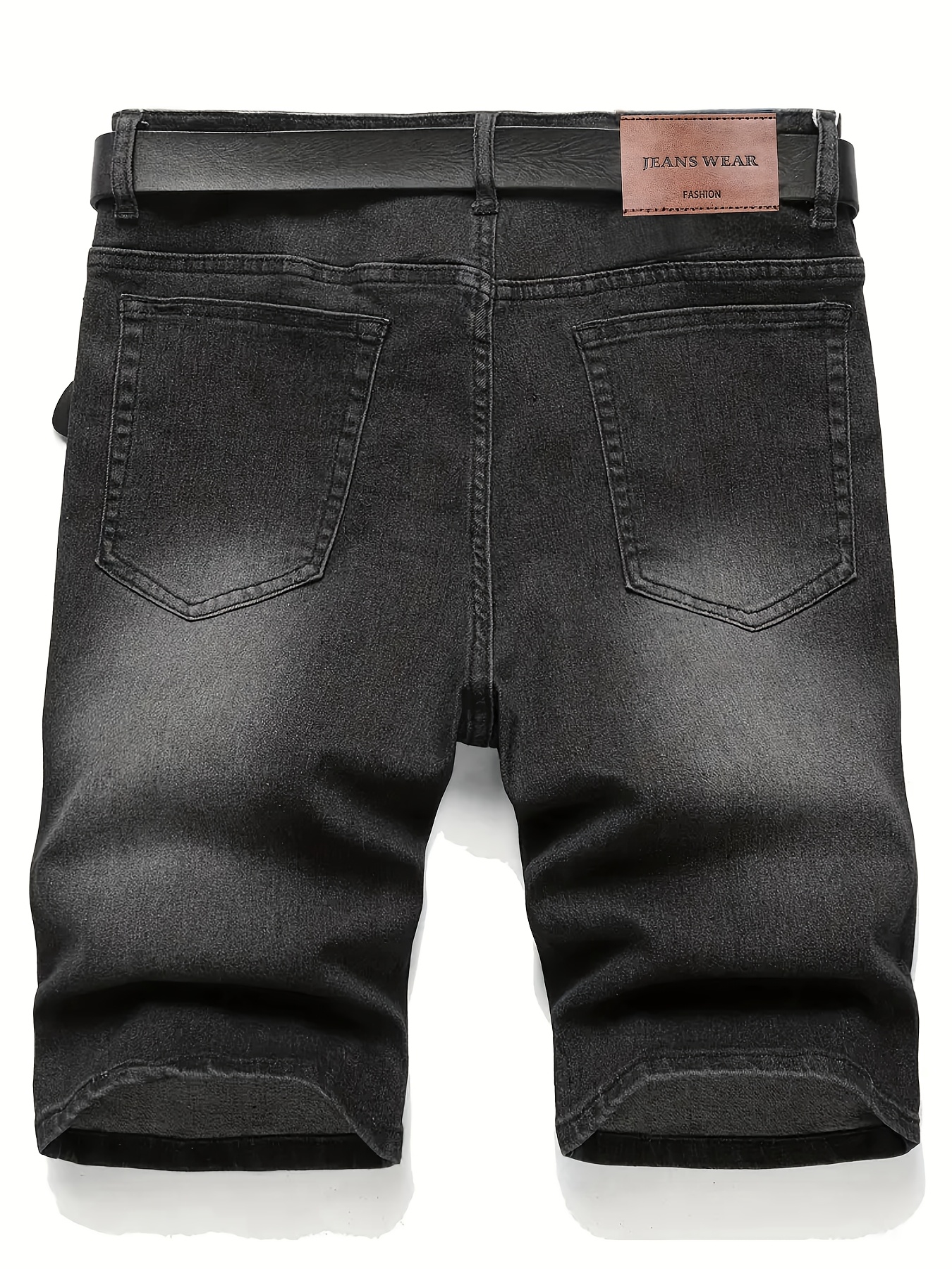 Baggy short en denim en tissu extensible doux – Image 4