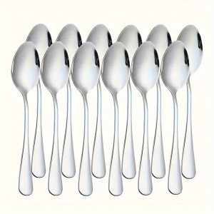 Cuillères à café en acier inoxydable par lot de 12
