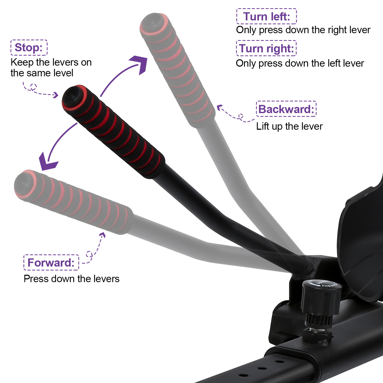 Siège réglable pour hoverboard – Image 5