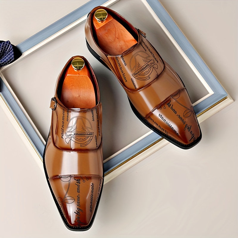 Chaussures élégantes avec boucle & motif – Image 2