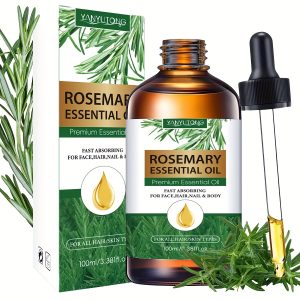Huile essentielle soins capillaires au romarin avec glycérine en 100 ml