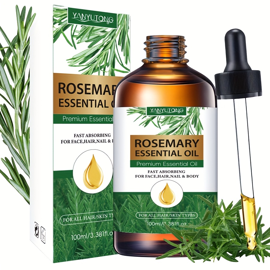 Huile essentielle soins capillaires au romarin avec glycérine en 100 ml
