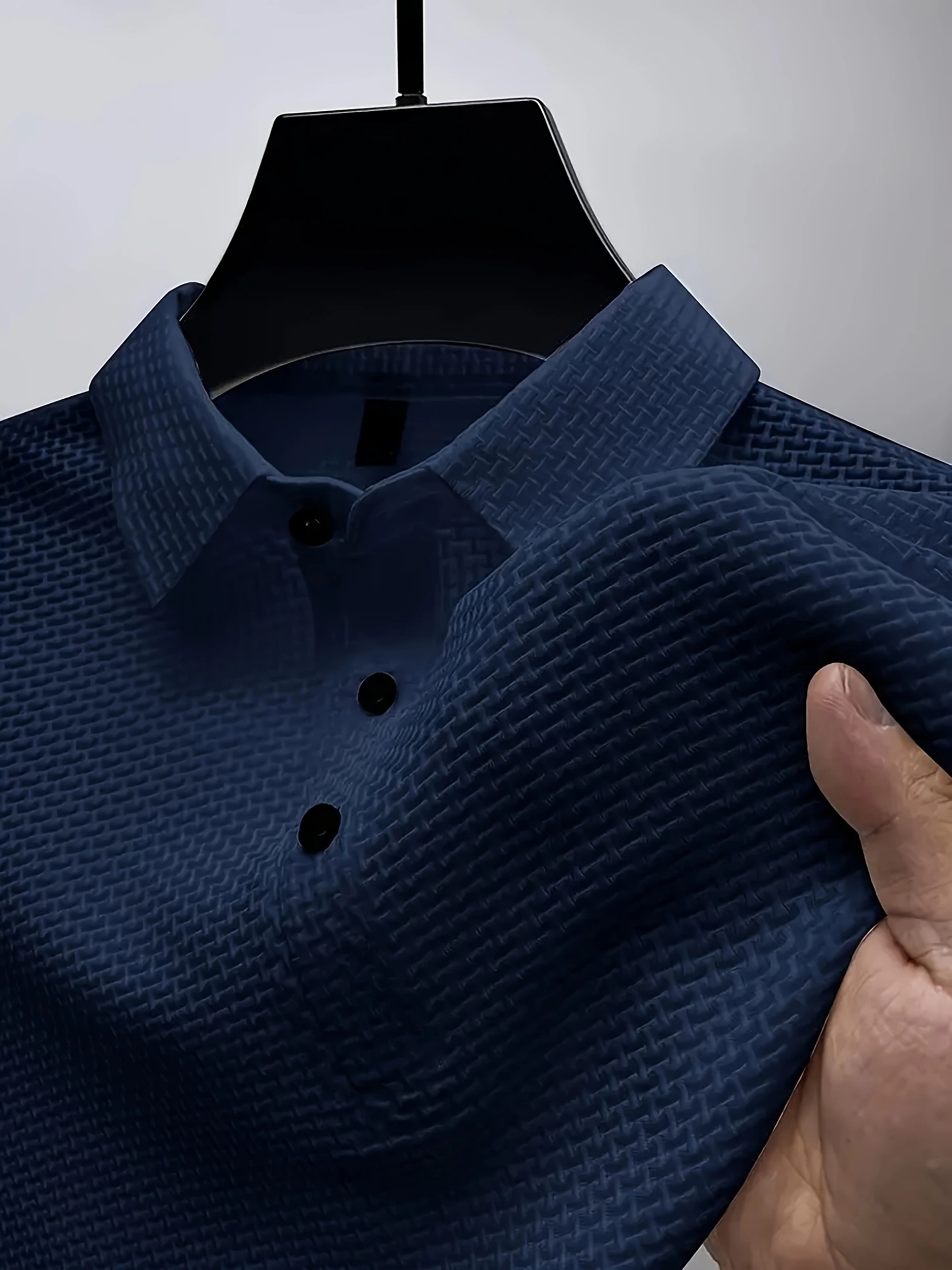 Polo à manches courtes en tissu tricoté – Image 2