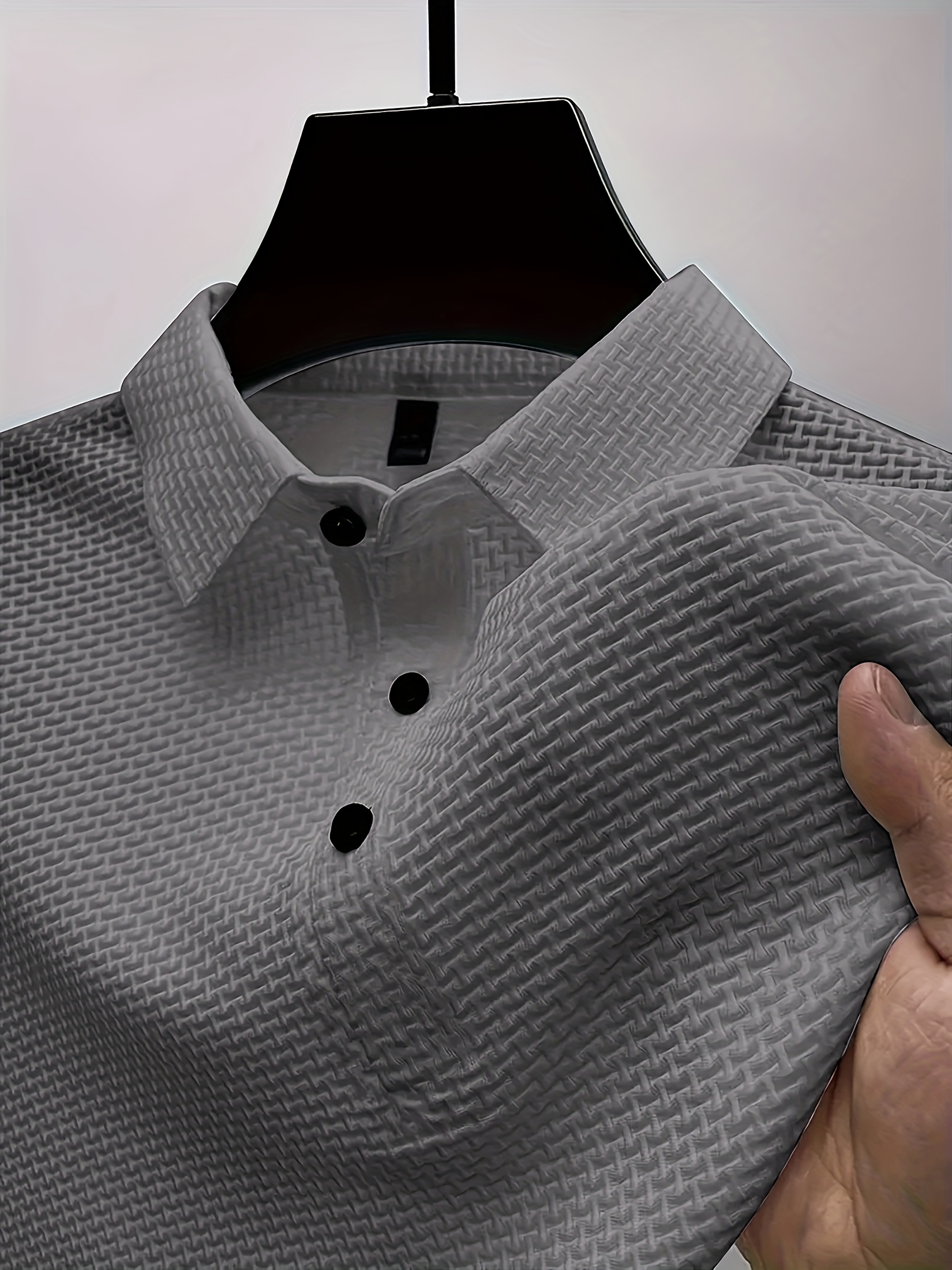 Polo à manches courtes en tissu tricoté – Image 4