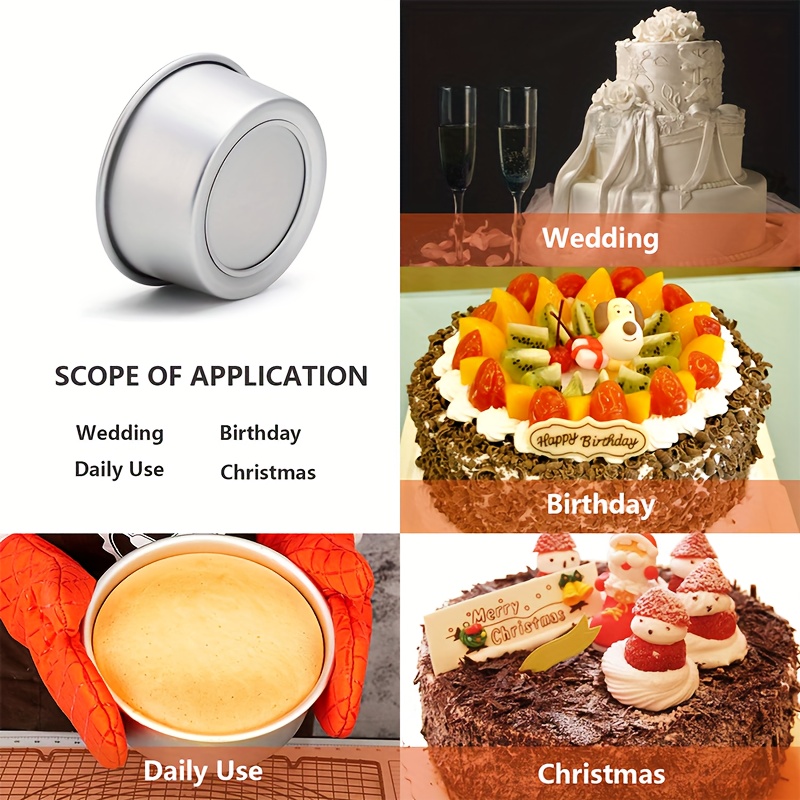 Moule à gâteau rond antiadhésif en alliage aluminium anodisé – Image 9