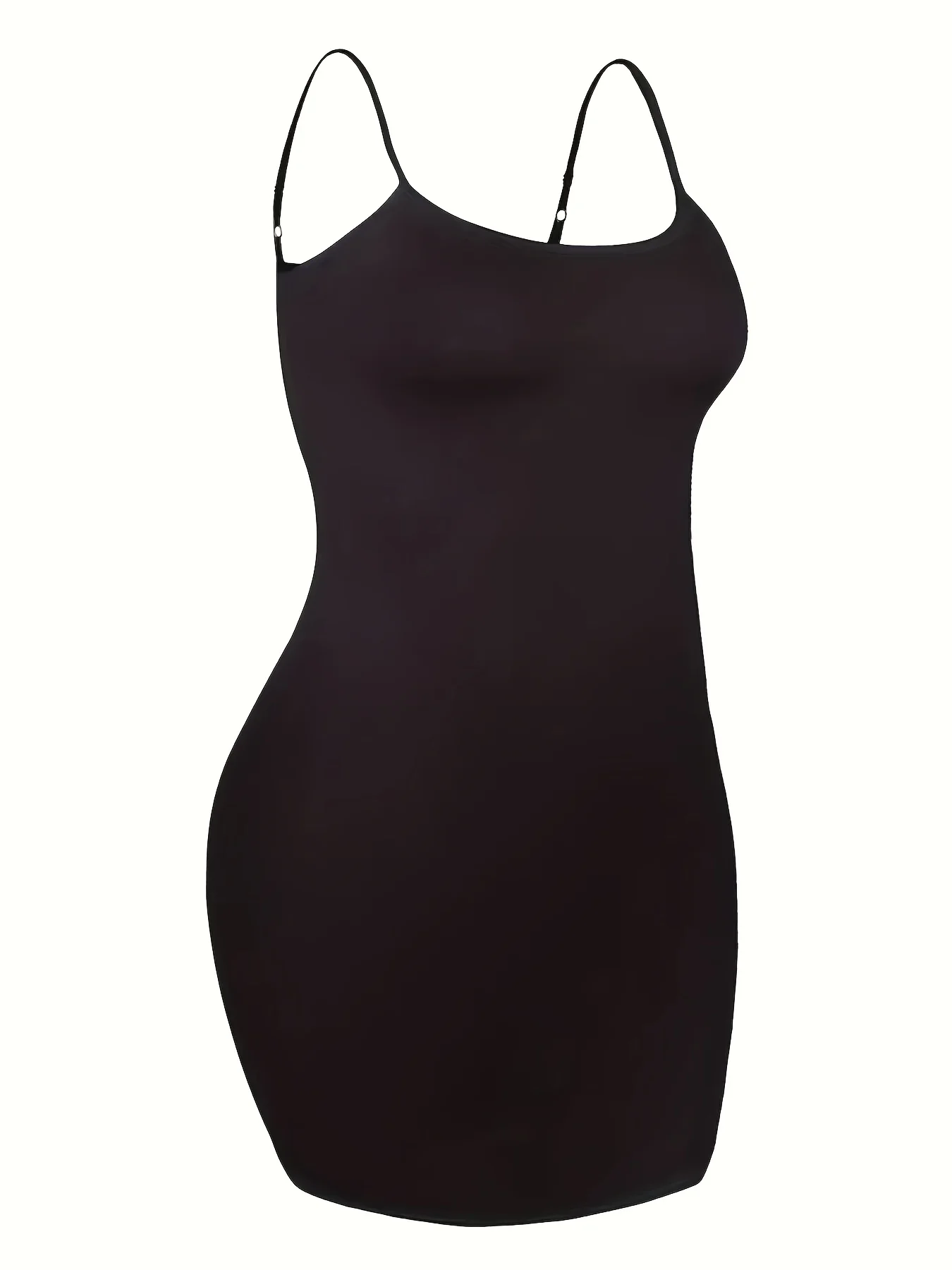 Robe ajustée à col licou à bretelles spaghetti – Image 3
