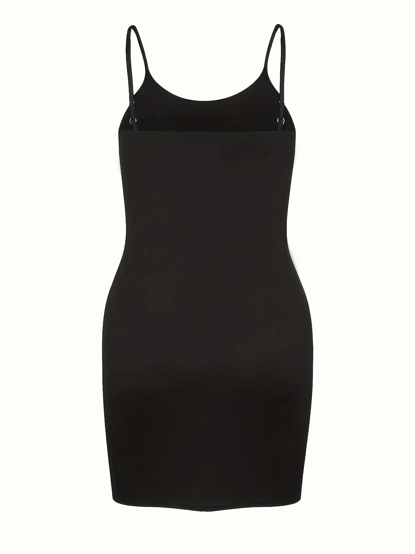 Robe ajustée à col licou à bretelles spaghetti – Image 2
