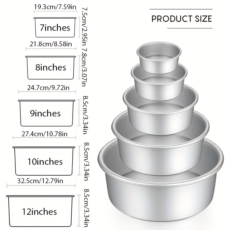 Moule à gâteau rond antiadhésif en alliage aluminium anodisé – Image 5
