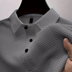 Polo à manches courtes en tissu tricoté