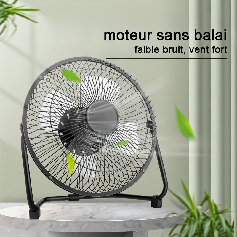 Ventilateur électrique portable à 2 vitesses avec angle réglable 360° – Image 4