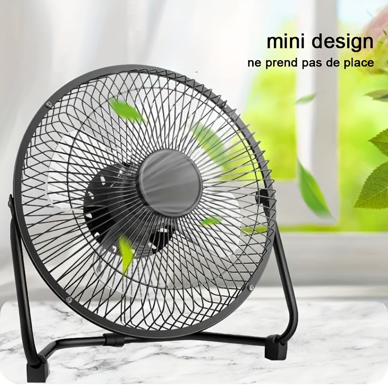 Ventilateur électrique portable à 2 vitesses avec angle réglable 360° – Image 3