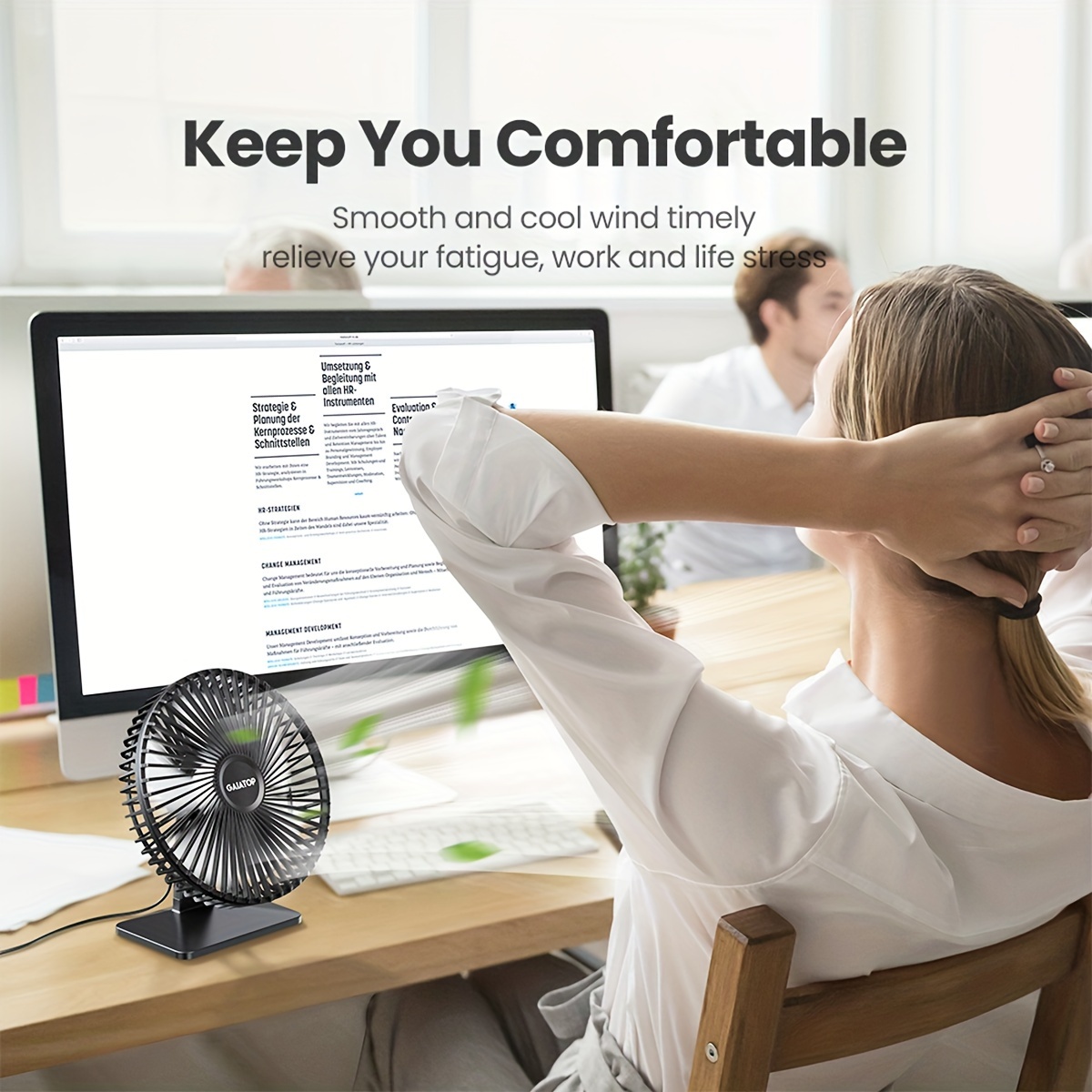 Ventilateur puissant avec 3 vitesses de rotation 90° – Image 5