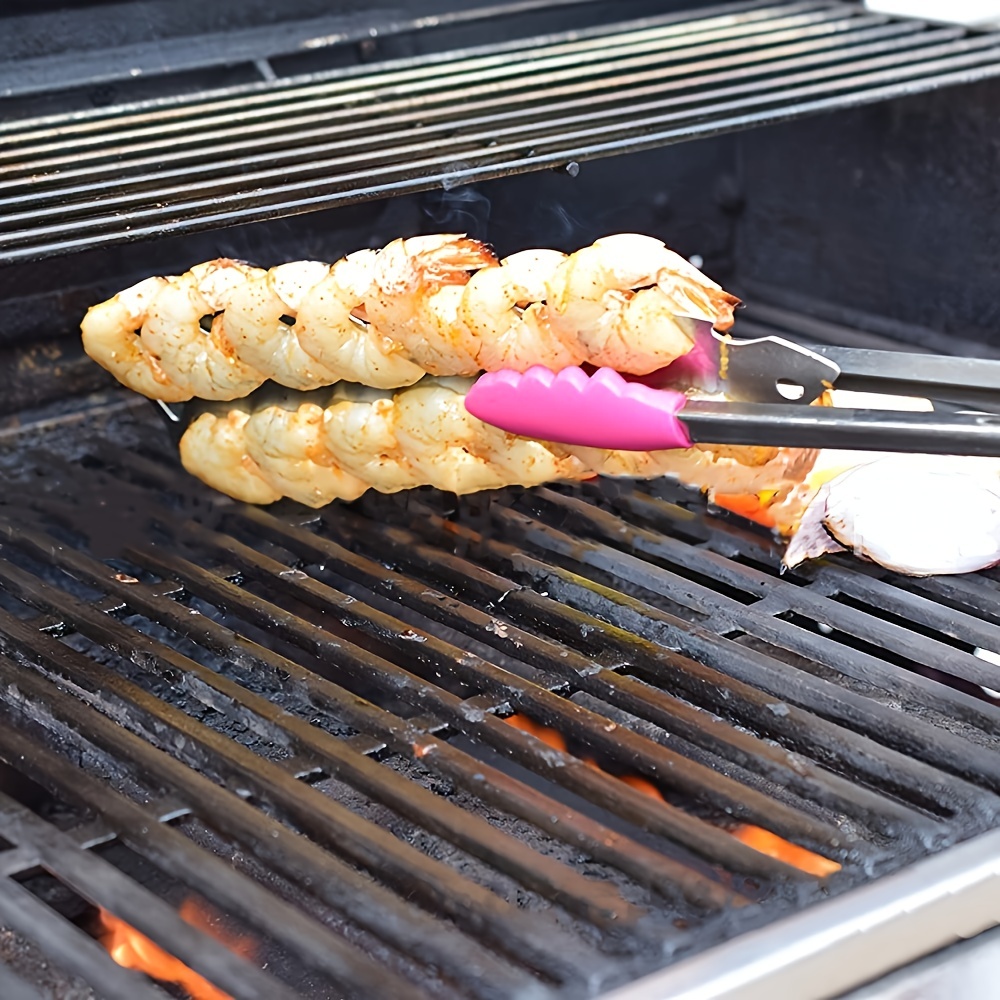 Set de brochettes en acier inoxydable pour griller de petits aliments au barbecue – Image 9