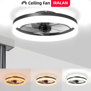 Ventilateur lumineux de plafond à LED avec télécommande