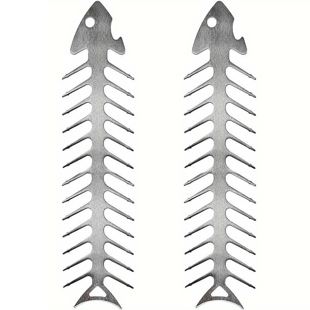 Set de brochettes en acier inoxydable pour griller de petits aliments au barbecue – Image 5