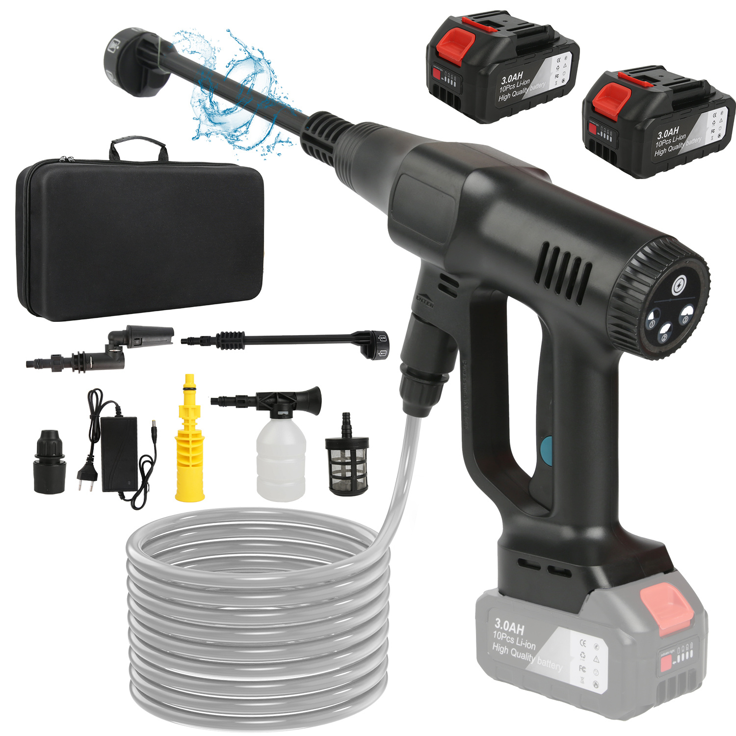 Pistolet électrique multifonctionnel à haute pression 200Bar 3500W avec boîte de rangement – Image 5