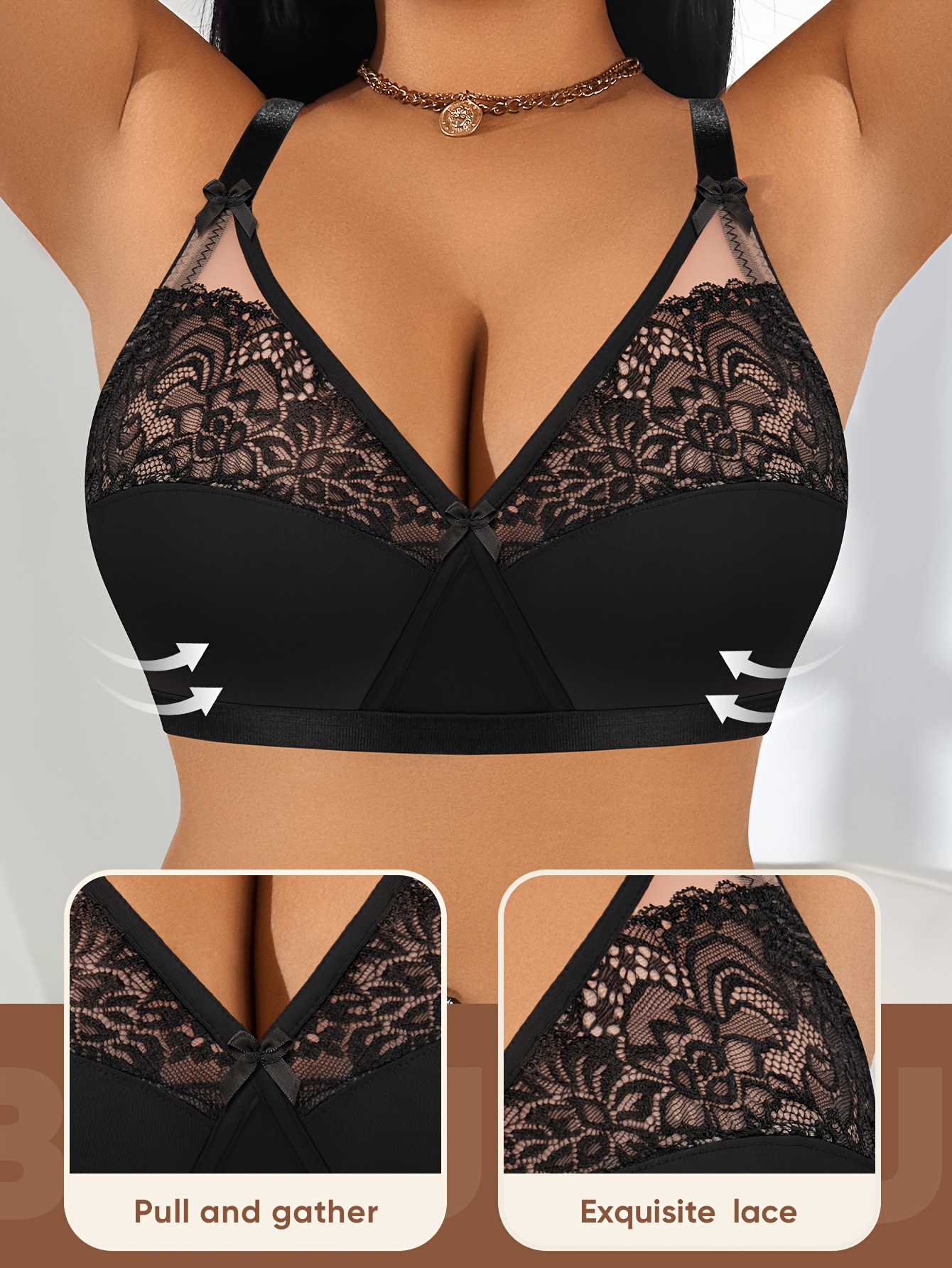 Soutien-gorge MIOTAN femme grande taille sans couture – Image 2