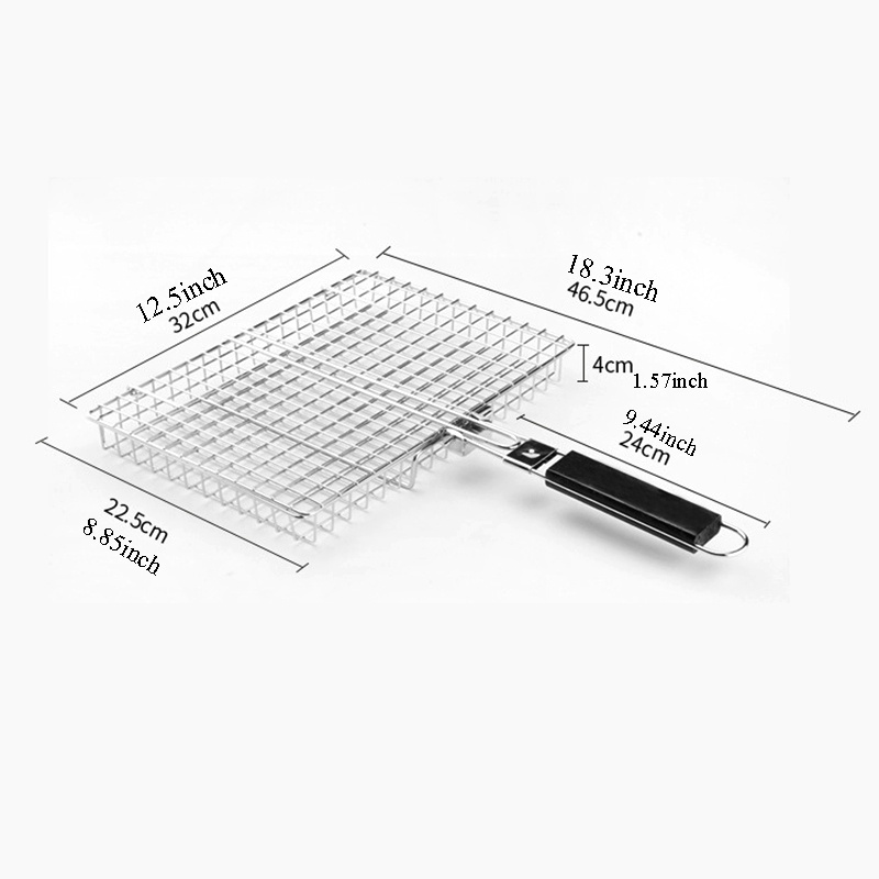 Panier à grill barbecue en acier inoxydable avec poignée – Image 3
