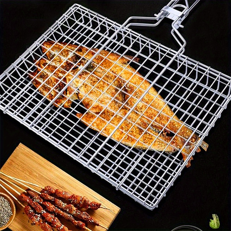 Panier à grill barbecue en acier inoxydable avec poignée – Image 6