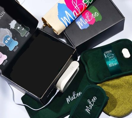 Coffret Bodyboo (ceinture et extension + bonnet + sac+ bouillotte "Chillboo")